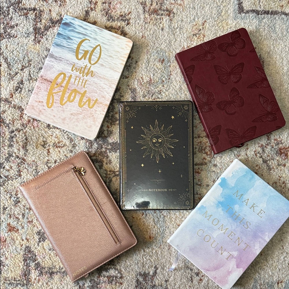 NEW Eccolo Assorted Notebooks - Gold, Burgundy, Black, Rose Gold, Multicolor